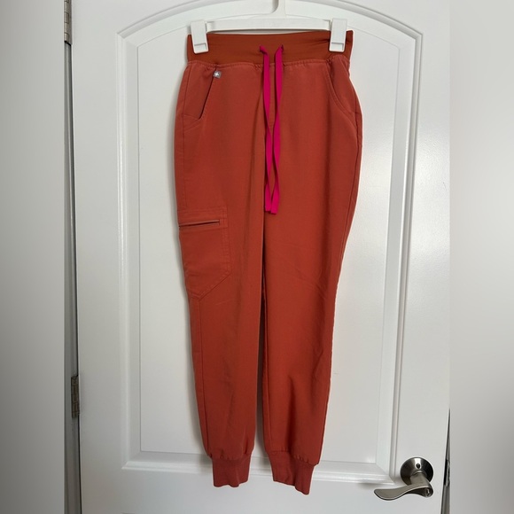 FIGS Zamora Jogger Scrub Workwear Nurse Pants in color Terracotta size XXS P - Picture 1 of 12